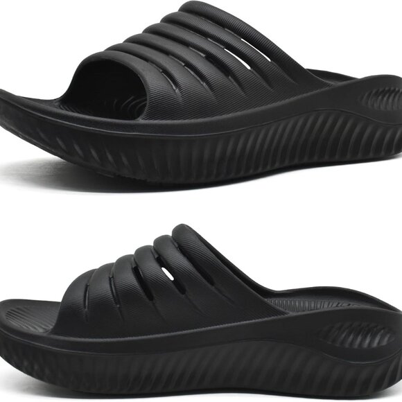 Womens Recovery Sandals EVA Cushioned Orthotic Support Open Toe Trainers - Picture 1 of 9